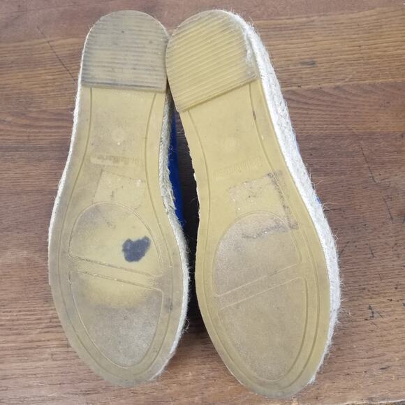 BELLA MARIE Blue Suede Slip-on Platform Loafers 7 - Picture 8 of 10